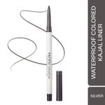Buy FACES CANADA Ultime Pro Twist Eye Kajal Liner - Silver, 0.35 gm | High Impact Intense Color In 1 Stroke | 24HR Long Stay | Matte Finish | Soft Texture | Waterproof & Smudgeproof | Made With Carnauba Wax - Purplle