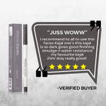 Buy FACES CANADA Ultime Pro Twist Eye Kajal Liner - Silver, 0.35 gm | High Impact Intense Color In 1 Stroke | 24HR Long Stay | Matte Finish | Soft Texture | Waterproof & Smudgeproof | Made With Carnauba Wax - Purplle