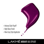 Buy Lakme Absolute Gel Stylist Nail Color, Poison (12 ml) - Purplle