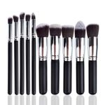 Buy Bronson Professional Premium 10 Pcs Makeup Brush Set For Professional Home Use (color may vary) - Purplle