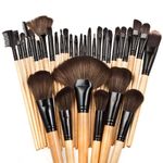 Buy Bronson Professional Makeup Brush Set Of 32 Pcs With Faux Leather Storage Pouch - Purplle