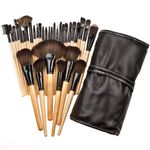 Buy Bronson Professional Makeup Brush Set Of 32 Pcs With Faux Leather Storage Pouch - Purplle