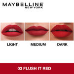 Buy Maybelline New York Maybelline Sensational Liquid Matte Lipstick - 03 Flush It Red + 11 Made Easy - Purplle