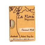 Buy La Flora Organics Coconut Milk moisturising handmade soap bar - Purplle