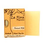 Buy La Flora Organics Coconut Milk moisturising handmade soap bar - Purplle