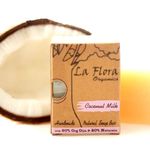 Buy La Flora Organics Coconut Milk moisturising handmade soap bar - Purplle