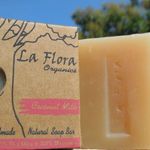 Buy La Flora Organics Coconut Milk moisturising handmade soap bar - Purplle