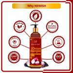 Buy Newish Red Onion Shampoo For Hair Growth and Hairfall Control (200 ml) - Purplle