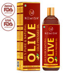 Buy Newish Pure Cold Pressed Olive Oil For Hair and Skin (200 ml) - Purplle