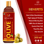 Buy Newish Pure Cold Pressed Olive Oil For Hair and Skin (200 ml) - Purplle