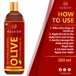 Buy Newish Pure Cold Pressed Olive Oil For Hair and Skin (200 ml) - Purplle