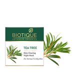 Buy Biotique Advanced Organics Tea Tree Skin Clearing Night Mask (50 g) - Purplle