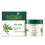 Buy Biotique Advanced Organics Tea Tree Skin Clearing Scrub (50 g) - Purplle