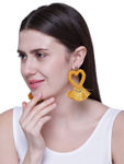 Buy Crunchy Fashion Yellow Beaded Tassel Stud Earring-CFE1548 - Purplle