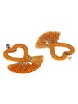 Buy Crunchy Fashion Yellow Beaded Tassel Stud Earring-CFE1548 - Purplle