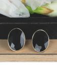 Buy Crunchy Fashion Gold Plated Black Crystal Studs Earrings-CFE1451 - Purplle