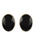 Buy Crunchy Fashion Gold Plated Black Crystal Studs Earrings-CFE1451 - Purplle