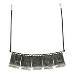 Buy Crunchy Fashion Silver Plated Oxidised Tribal Cotton Thread Jewellery Necklace-CFN0814 - Purplle