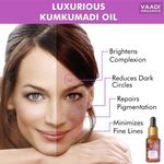 Buy Vaadi Herbals Luxurious Kumkumadi Oil (Pure Mix of Saffron, Sandalwood, Manjistha & Almond Oil) - Reduces Dark Circles, Pigmentation & Brightens Complexion 10 ml - Purplle