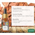 Buy Vaadi Herbals Scar Removal Serum (Pure Mix of Sandalwood Oil, Steam Distilled Neem & Fenugreek Extract) - Reduces Acne, Dark Spots & Pigmentation 10 ml - Purplle