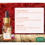 Buy Vaadi Herbals Suramya Beautifying Elixr (Pure Mix of Saffron, 24k Gold Leaves & Sweet Almond Oil) - Reduces Fine Lines, Improves Skin Complexion & Gives a Natural Glow - 10 ml - Purplle
