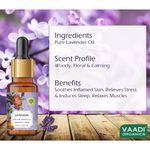 Buy Vaadi Herbals Lavender Essential Oil - Prevents Hairfall, Relieves Stress, Soothes Skin - 100% Pure Therapeutic Grade - 10 ml - Purplle
