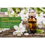 Buy Vaadi Herbals Jasmine Essential Oil - Nourishes Dry & Damaged Hair, Improves Sleep, Uplifts Mood, Reduces Acne & Blemishes - 100% Pure Therapeutic Grade - 10 ml - Purplle