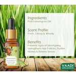 Buy Vaadi Herbals Lemongrass Essential Oil - Reduces Stress & Depression, Prevents Hairfall, Prevents Skin Ageing - 100% Pure Therapeutic Grade - 10 ml - Purplle