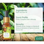 Buy Vaadi Herbals Tea Tree Essential Oil - Reduces Acne, Prevents Dandruff & Hairfall 10 ml - Purplle