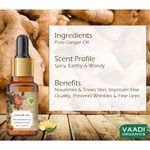 Buy Vaadi Herbals Ginger Essential Oil - Tones Skin, Prevents Hairfall, Soothing Woody Aroma - 100% Pure Therapeutic Grade - 10 ml - Purplle