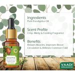 Buy Vaadi Herbals Eucalyptus Essential Oil - Prevents Hairfall, Acne, Soothing & Cool Fragrance - 100% Pure Therapeutic Grade - 10 ml - Purplle