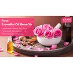 Buy Vaadi Herbals Rose Essential Oil - Improves Complexion, Evens Skin Tone - 100% Pure Therapeutic Grade - Purplle