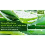 Buy Vaadi Herbals Natural Radiance Night Serum with Aloe Vera - Reduces Dark Spots & Patches, Repairs Damaged & Uneven Skin 10 ml - Purplle