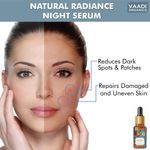 Buy Vaadi Herbals Natural Radiance Night Serum with Aloe Vera - Reduces Dark Spots & Patches, Repairs Damaged & Uneven Skin 10 ml - Purplle