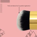 Buy Bronson Professional Fat Foundation Makeup Brush For Face Powder And Blush - Multicolor - Purplle