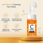 Buy St.Botanica Vitamin C Brightening Foaming Face Wash With Built In Brush With Stabilised Vitamin C, Turmeric, Saffron, No Sulphate, Parabens, 120 ml - Purplle