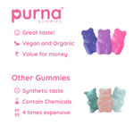 Buy Purna Immunity Multivitamin Strawberry Gummies for Women (Vitamins A, C, D, E, B12 and 8 Minerals), 30 Gummy Bears (one per day) - Purplle
