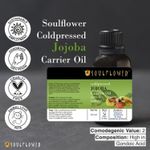 Buy Soulflower Jojoba Carrier Oil for Moisturizing Hair, Makeup Remover, Face & Skin Care - 100% Pure, Organic, Natural Cold Pressed Oil, Ecocert Cosmos Organic Certified 30ml - Purplle