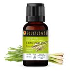 Buy Soulflower Lemongrass Essential Oil, For All Skin & Hair Type, 100% Pure & Natural, Therapeutic Grade Aromatherapy, Citrus, 15ml - Purplle