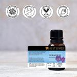 Buy Soulflower Geranium Essential Oil for Hair Nourishment, Smooth Skin, Home Diffuser, Aromatherapy - 100% Pure, Natural & Undiluted Premium Essential Oil, Ecocert Cosmos Organic Certified 15ml - Purplle