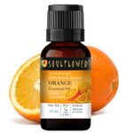 Buy Soulflower Orange Essential Oil, For All Oily & Combination Skin & Hair Type, 100% Pure & Natural, Therapeutic Grade Aromatherapy, Citrus, 15ml - Purplle