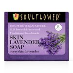 Buy Soulflower Skin Lavender Soap for plump, soft & smooth skin, 100% Pure & Natural, Handmade, SLS Free, Cold Processed, 150g - Purplle