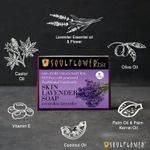 Buy Soulflower Skin Lavender Soap for plump, soft & smooth skin, 100% Pure & Natural, Handmade, SLS Free, Cold Processed, 150g - Purplle