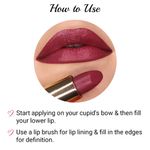 Buy Iba Long Stay Matte Lipstick Shade M01 Deep Mauve, 4g| Vitamin E |Vegan & Cruelty Free - Purplle
