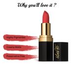 Buy Iba Long Stay Matte Lipstick Shade M05 Orange Flash, 4 gm | Intense Colour | Highly Pigmented and Long Lasting Matte Finish | Enriched with Vitamin E | 100% Natural, Vegan & Cruelty Free - Purplle