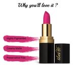 Buy Iba Long Stay Matte Lipstick Shade M12 Pink Orchid, 4g | Intense Colour | Highly Pigmented and Long Lasting Matte Finish | Enriched with Vitamin E | 100% Natural, Vegan & Cruelty Free - Purplle