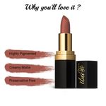 Buy Iba Pure Lips Long Stay Matte Lipstick M15 Cinnamon Chai (4 gm) - Purplle