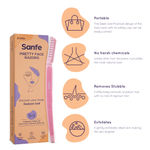 Buy Sanfe Pretty Face Razor For Painfree Facial Hair Removal (3 Units) - Upper Lips, Chin, Peach Fuzz - Stainless Steel Blade, Comfortable, Firm Grip | hair removal razor | face razors women | face razor for women | face razor | Facial razor for women - Purplle