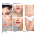 Buy Sanfe Pretty Face Razor For Painfree Facial Hair Removal (3 Units) - Upper Lips, Chin, Peach Fuzz - Stainless Steel Blade, Comfortable, Firm Grip | hair removal razor | face razors women | face razor for women | face razor | Facial razor for women - Purplle