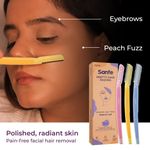 Buy Sanfe Pretty Face Razor For Painfree Facial Hair Removal (3 Units) - Upper Lips, Chin, Peach Fuzz - Stainless Steel Blade, Comfortable, Firm Grip | hair removal razor | face razors women | face razor for women | face razor | Facial razor for women - Purplle